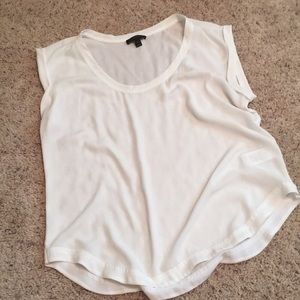 Sheer white J. Crew blouse